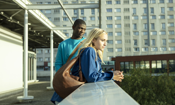 Les acteurs Chloé Jouannet, Jammet Diangana du film Banlieusards de Kerry James