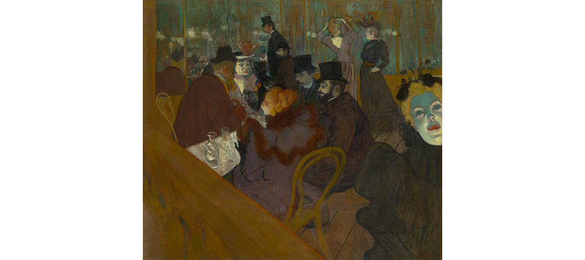 Tableau au Moulin Rouge de Toulouse-Lautrec-Monfa