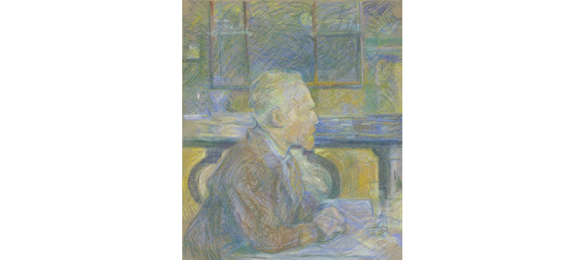 Painting portrait of Vincent Van Gogh from Toulouse-Lautrec-Monfa