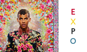 Portrait de Stromae Paul Van Haver réalisé par les artistes Pierre et Gilles