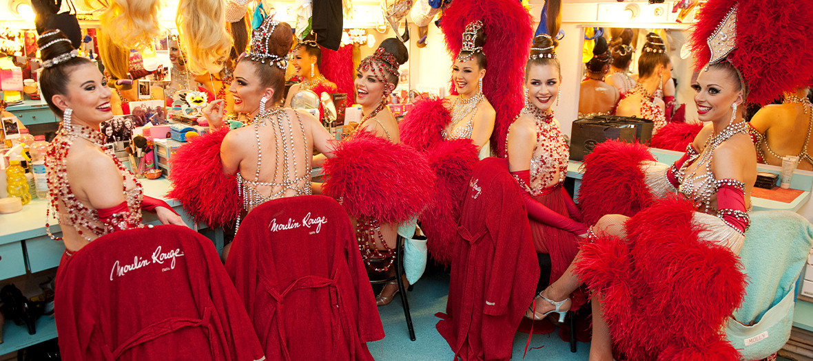  The Dancers of the Moulin Rouge in the preparation cabin