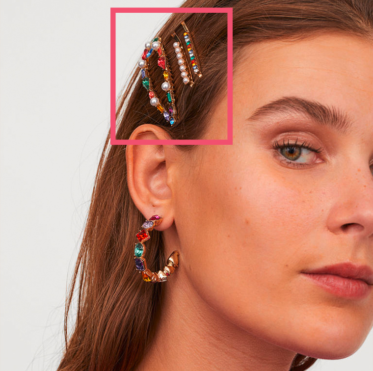 cadeau barrettes et boucles d’oreilles H&M L'Ensemble de barrettes et boucles d’oreilles chez H&M à 12,99 €