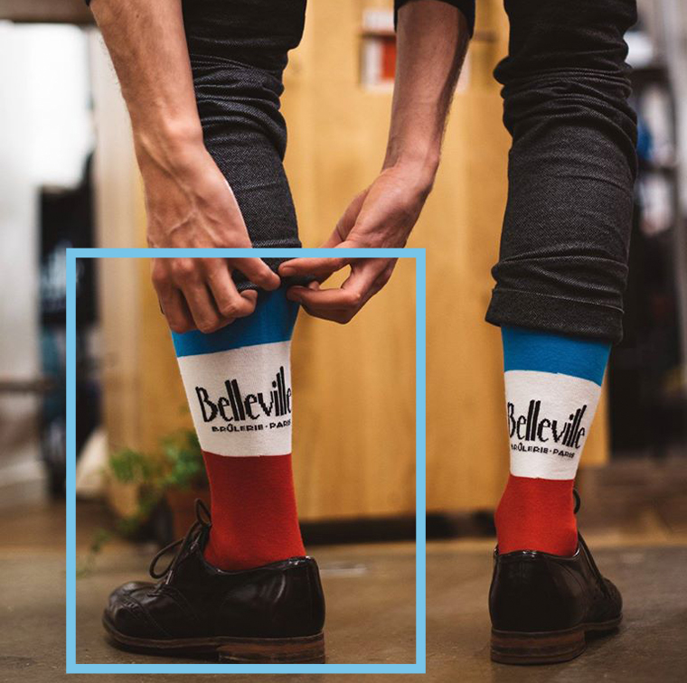 cadeau chaussettes brulerie Les Chaussettes, Belleville Brûlerie à 9 €