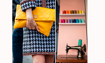 L' atelier-boutique où les jumeaux Virginie et Laurent font la remise à neuf des sacs en détresses