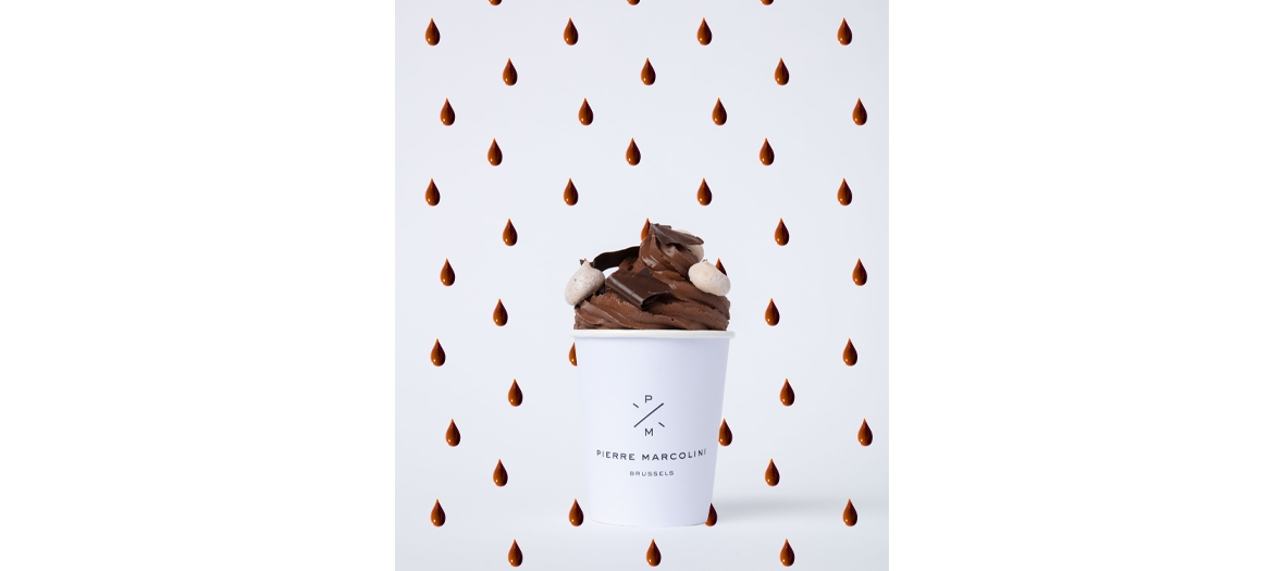 The hot chocolate of Pierre Marcolini, belgium chocolatier at Champs-Élysées Galeries Lafayette