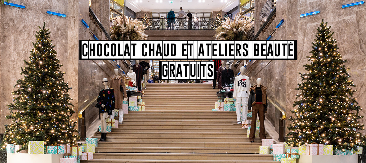 Decoration at the Champs Elysees Galleries Lafayette  for christam 2019