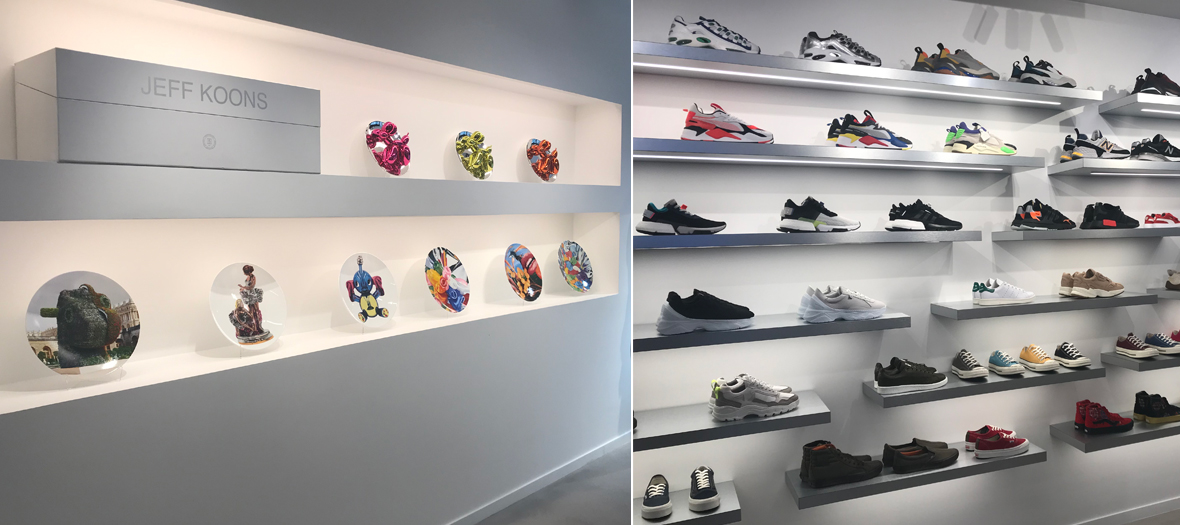 Sneakers Puma x Sankuanz et Adidas NMD, service à vaisselle Banalty designé par Jeff Koons himself, montre Casio