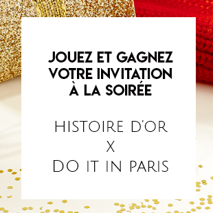 Carte Cadeau pour une invitation à la soirée Histoire d'Or et Doitinparis