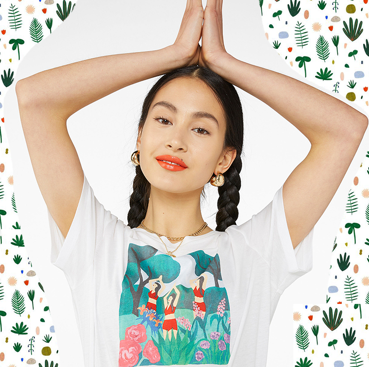 T-shirt yoga en coton bio