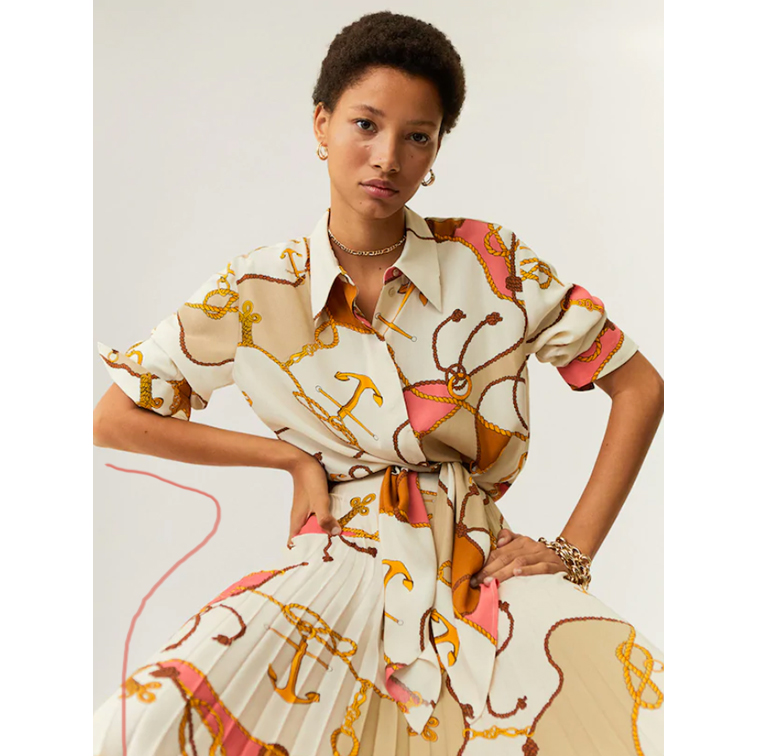 Robe motif foulard hotsell