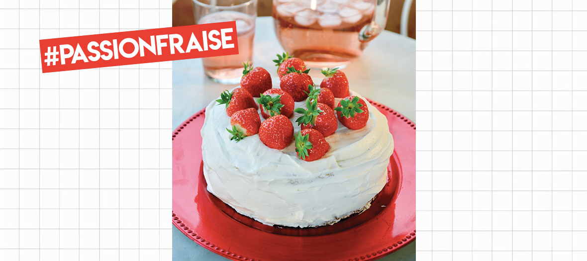 Recette gâteau suédois aux fraises, crème chantilly et vanille