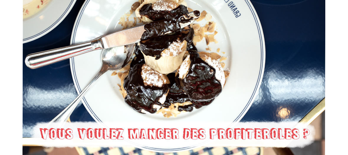 Recette profiteroles au chocolat du Grand Café Capucines