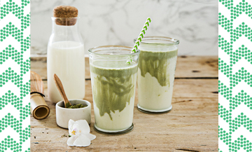 Recette latté au matcha et lait de brebis faible en lactose