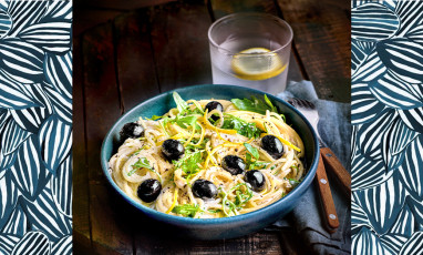 Plat De Spaghetti Olives