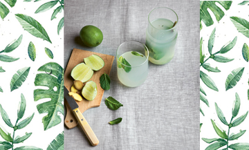 Recette eau de coco, gingembre, menthe, citron vert