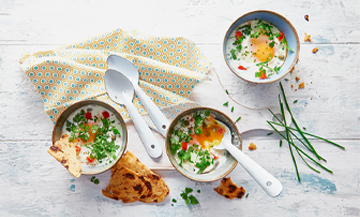 Oeufs Cocotte Au Chevre