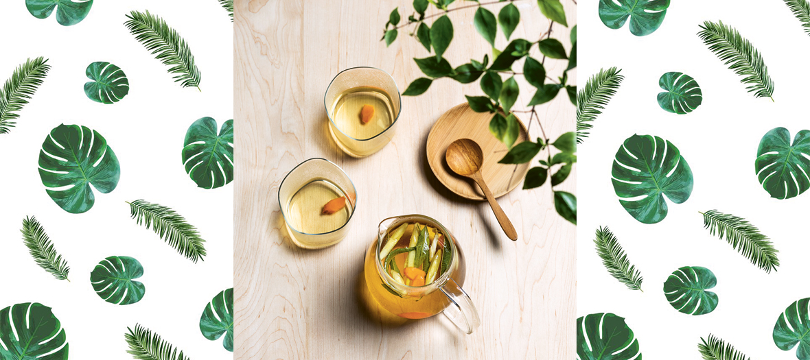 Recette infusion verveine, curcuma et citronnelle