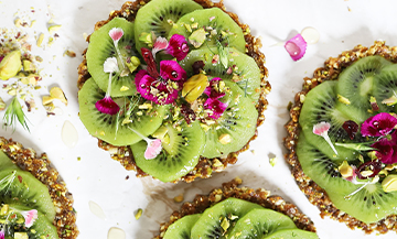 Recette tartelette kiwi et pistache sans cuisson