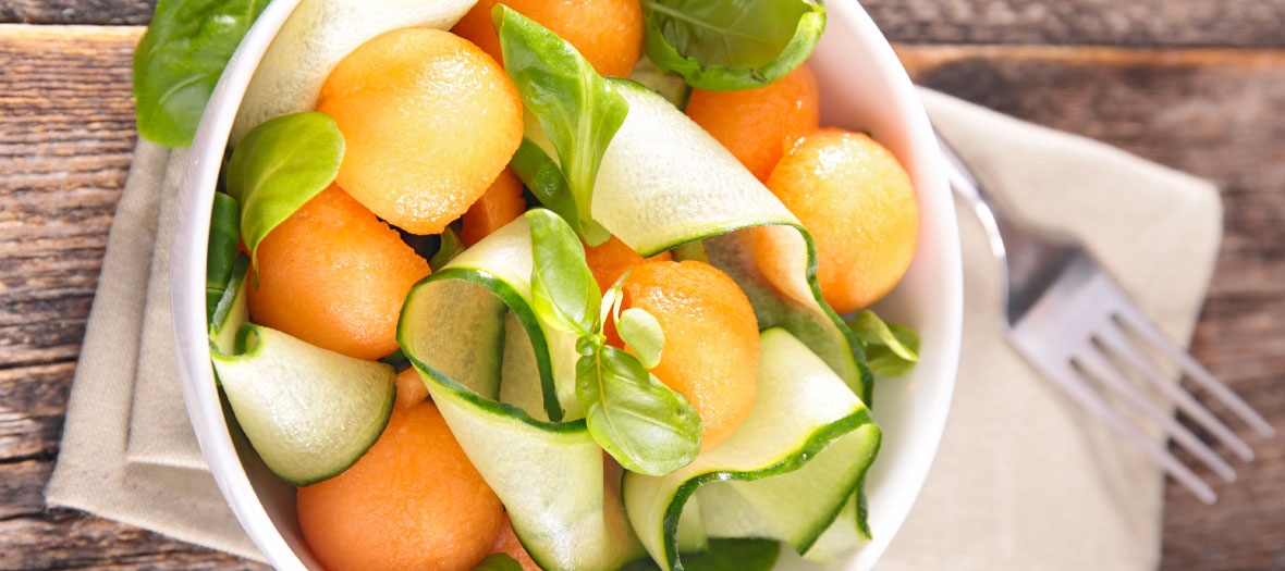 Recette Salade Melon Courgette