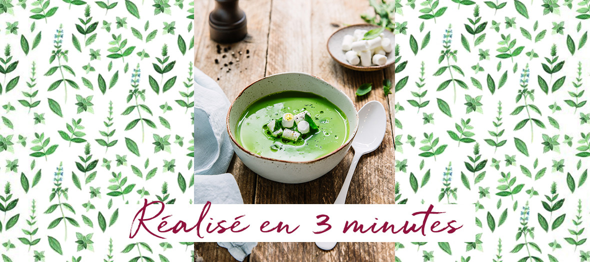 Recette Bouillon Roquette Basilic Chevre