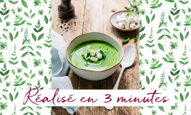 Recette Bouillon Roquette Basilic Chevre