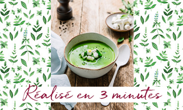 Recette Bouillon Roquette Basilic Chevre