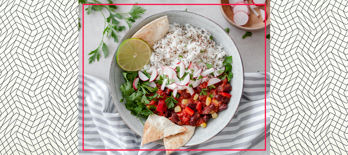 Recette chili végétarien aux haricots rouges