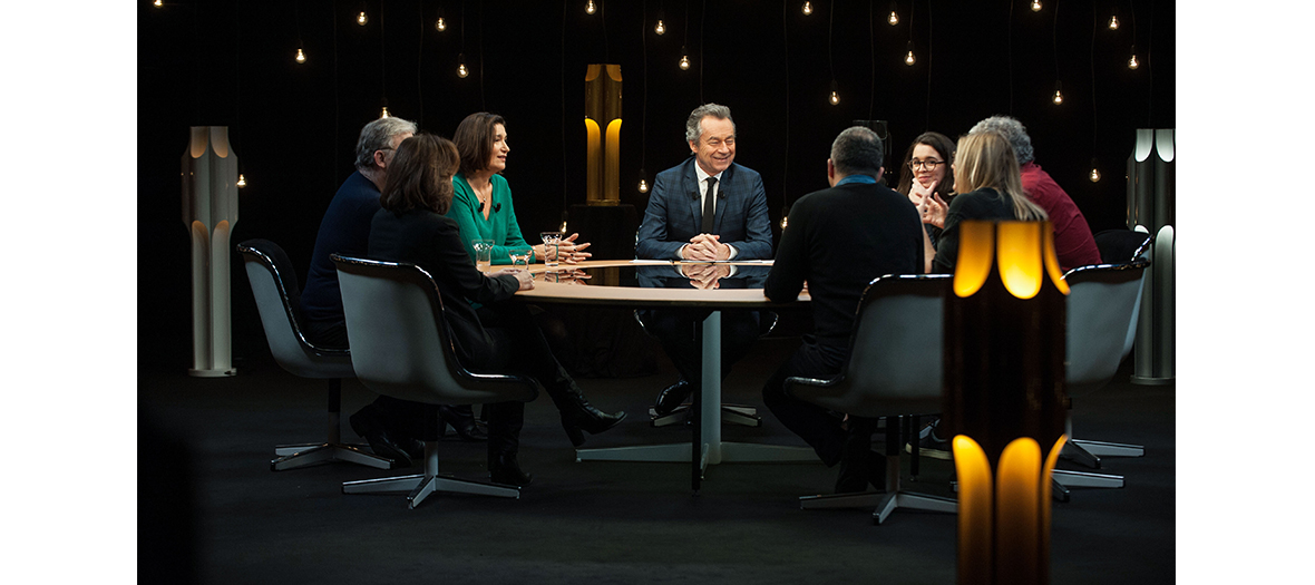 Plateau Télé avec Michel Denisot, Dominique Besnehard, Alexandra Schamis et Franck Dubosc 