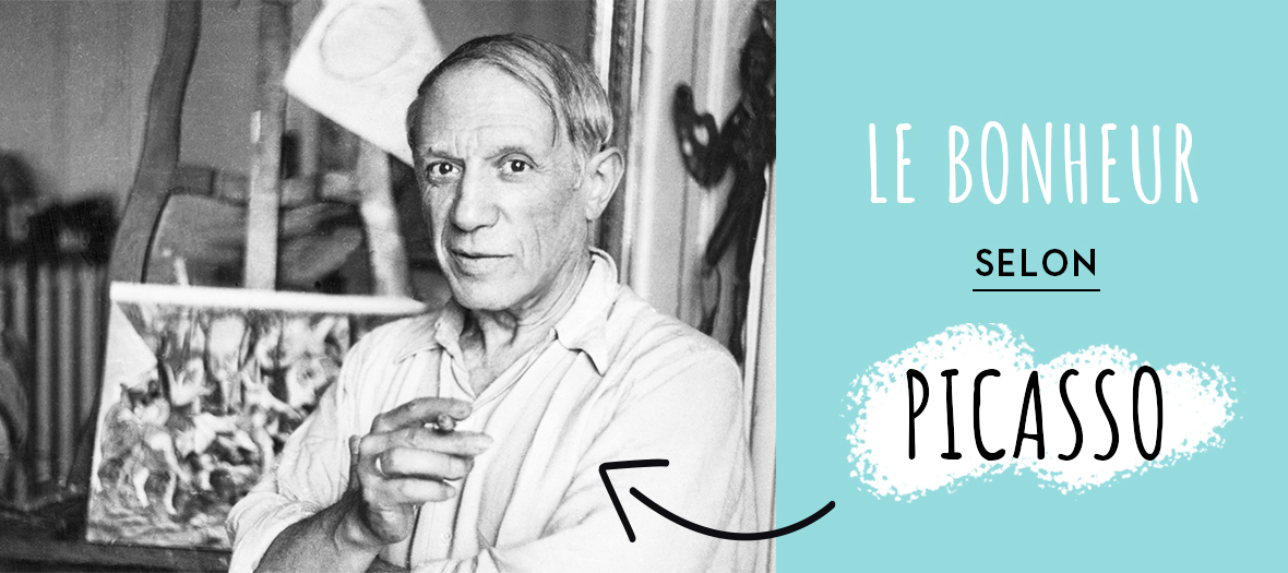 Pablo Picasso dans son atelier