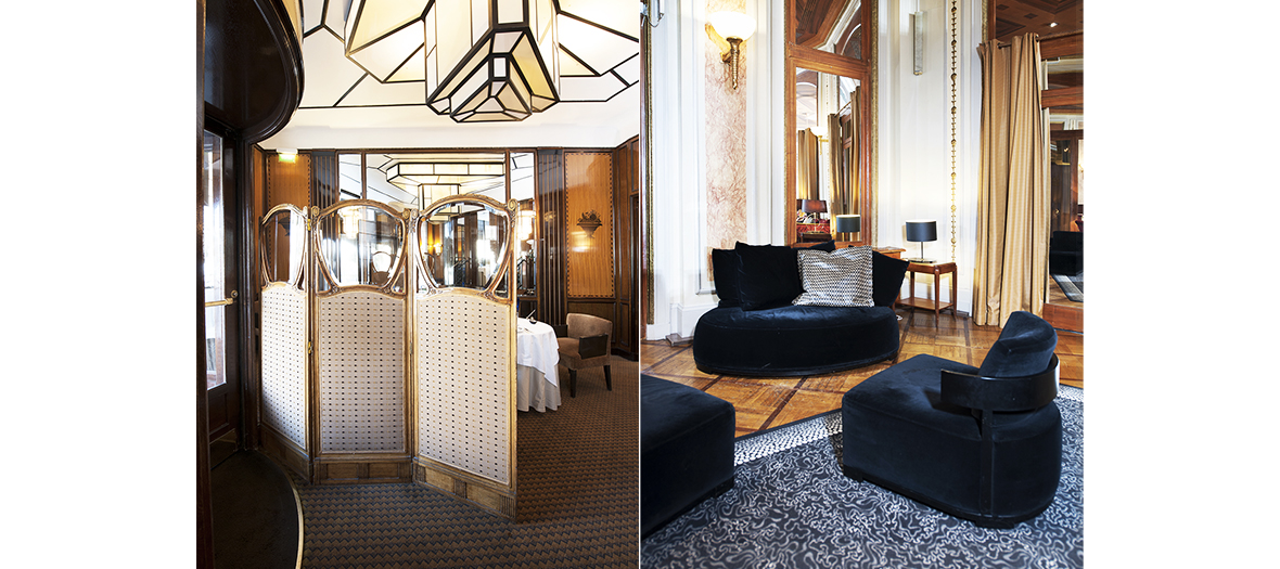 Armchairs and furniture of the Lutetia Hotel