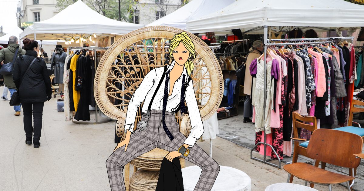 Brocante les vieux objets vintage squattent la rue de Bretagne