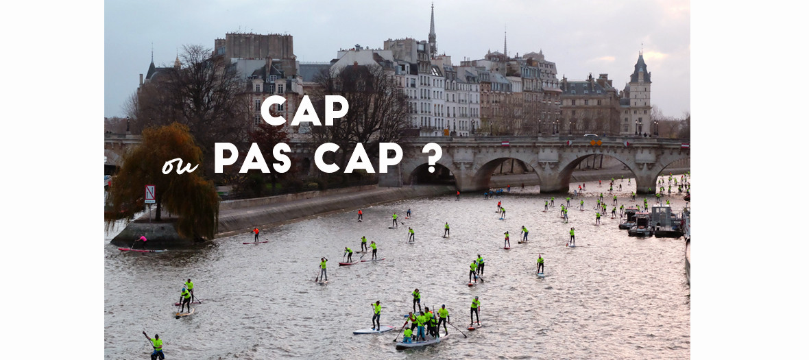 Paddle race on the Seine