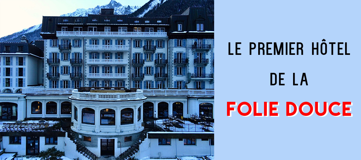 Facade of the hotel at La Folie Douce by Luc Reversade at Mont Blanc