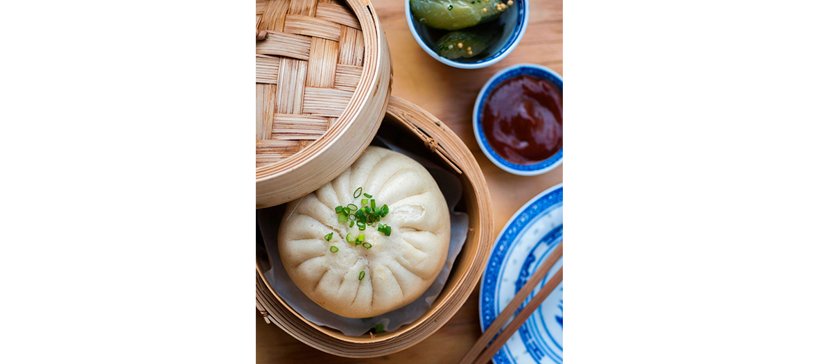 Plat du xiao long bao de la cantine Petit Bao