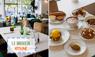 Brunch Cafe Kitsune in Paris is your next hot spot for just the kind of Sunday brunch we love