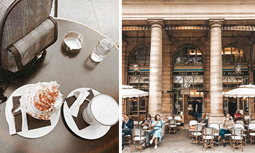 Façade et Terasse du Cafe Le Nemours