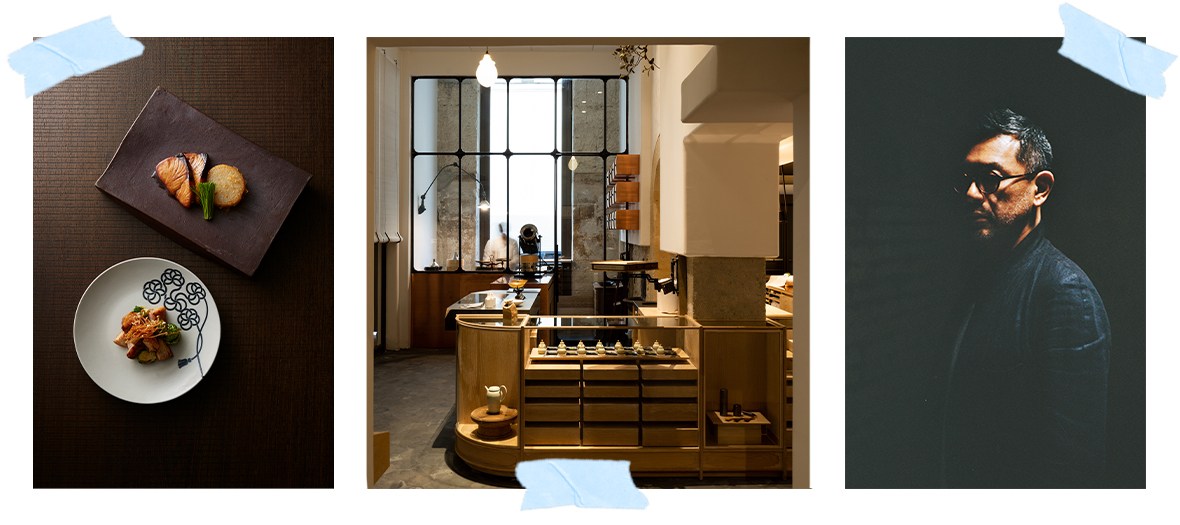 Otaga japonese restaurant with the japonese chef Shinichiro Ogata in the Marais district in Paris