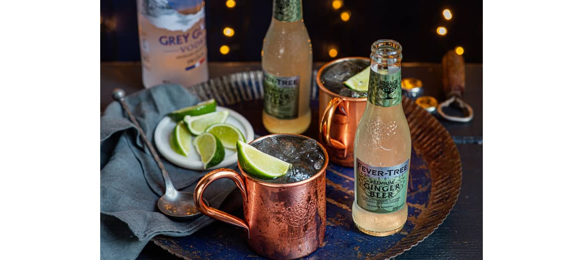 La recette du cocktail Moscow Mule avec de la Ginger Beer fever-tree