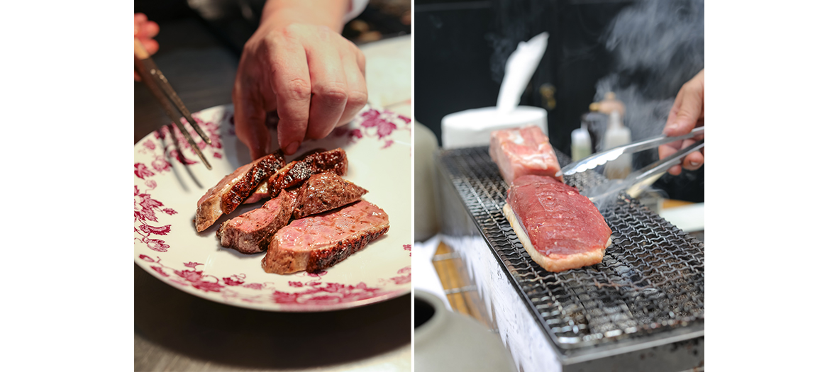Le barbecue du restaurant Marcore à Paris