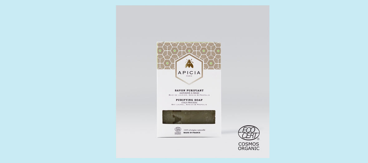 Savon purifiant 100g, Apicia, 12 €