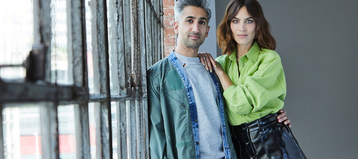 Portrait de Tan France et Alexa Chung animateur de la serie Next In Fashion