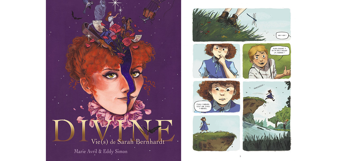 BD divines vies de Sarah Bernhardt, Marie Avril et Eddy Simon