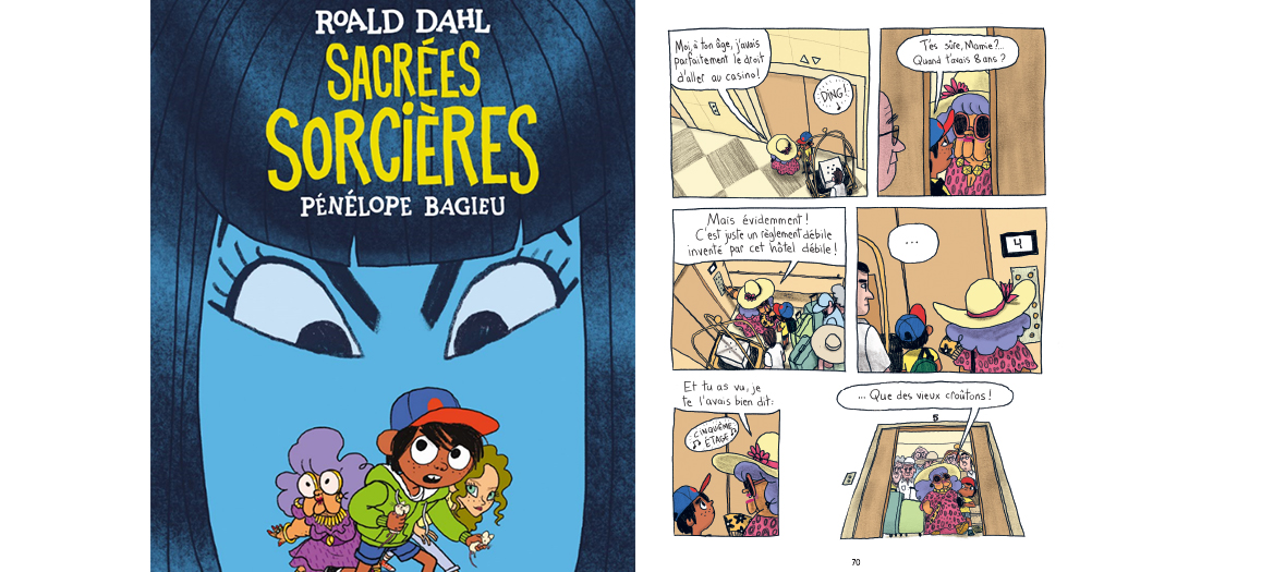 La BD  Sacrées sorcières de Pénélope Bagieu et Roald Dahl