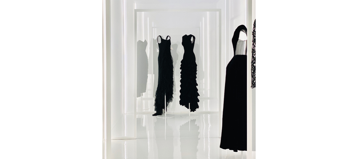 Stock of dresses and fabrics from the house Balenciaga
