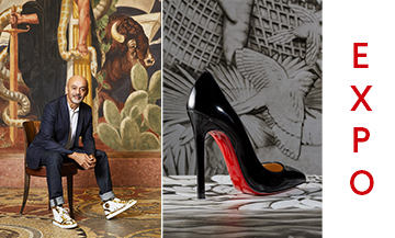 Portrait Christian Louboutin au Palais de la Porte Dorée