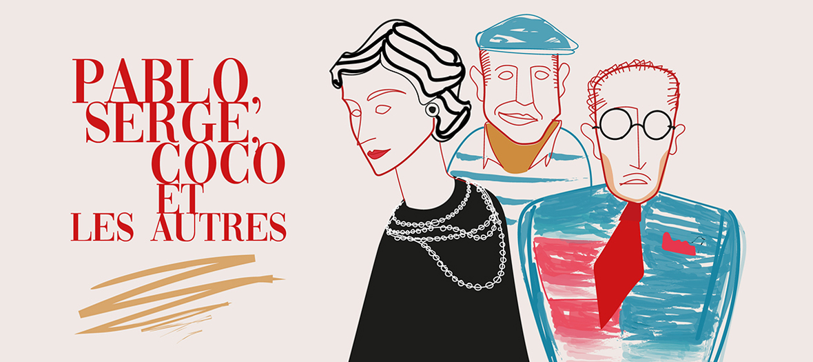 Show with Coco Chanel, Pablo Picasso, Jean Cocteau at the Philharmonie de Paris
