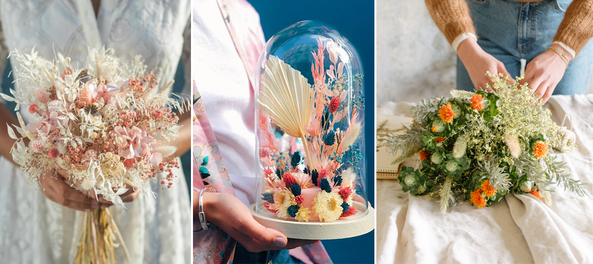 4 fleurs séchées comestibles pour pâtisserie - Lavande, rose