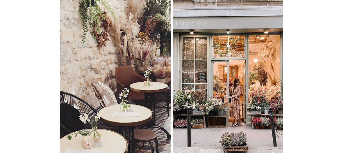 Claire Champonnois compose les bouquets de fleurs séchées à la minute chez Frangrance