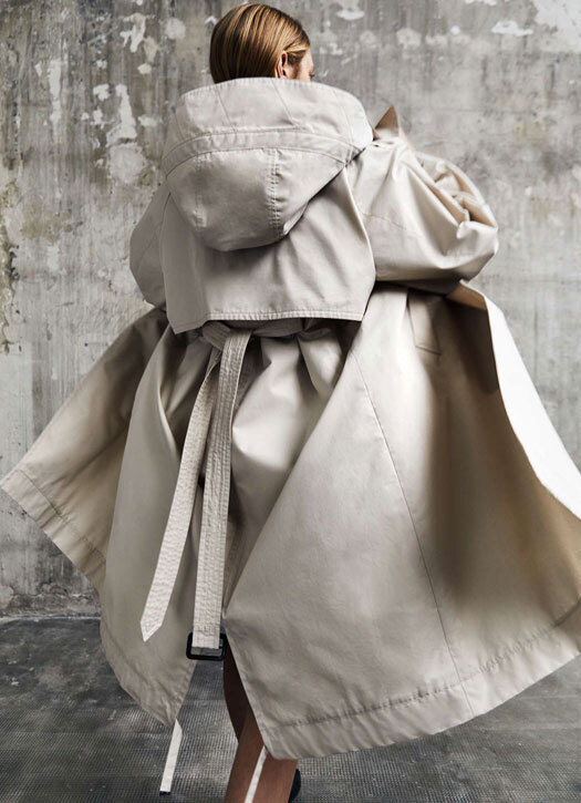 Trench-coat en gabardine de coton, Max Mara