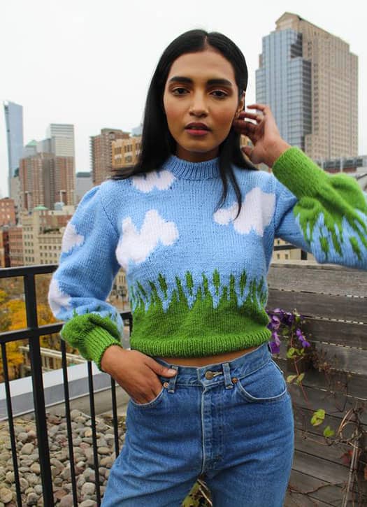 Pull en laine nuages, Lirika Matoshi